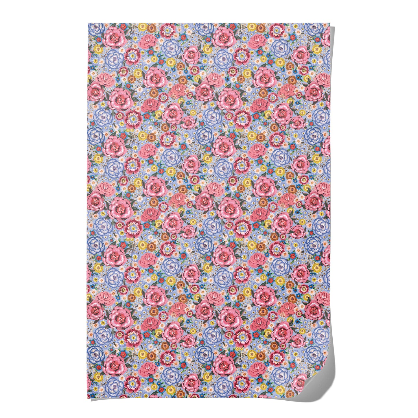 Blue Rose wrapping paper