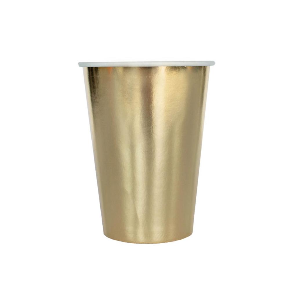 Shades Gild 12 oz Cups 8 Pk. - Gold