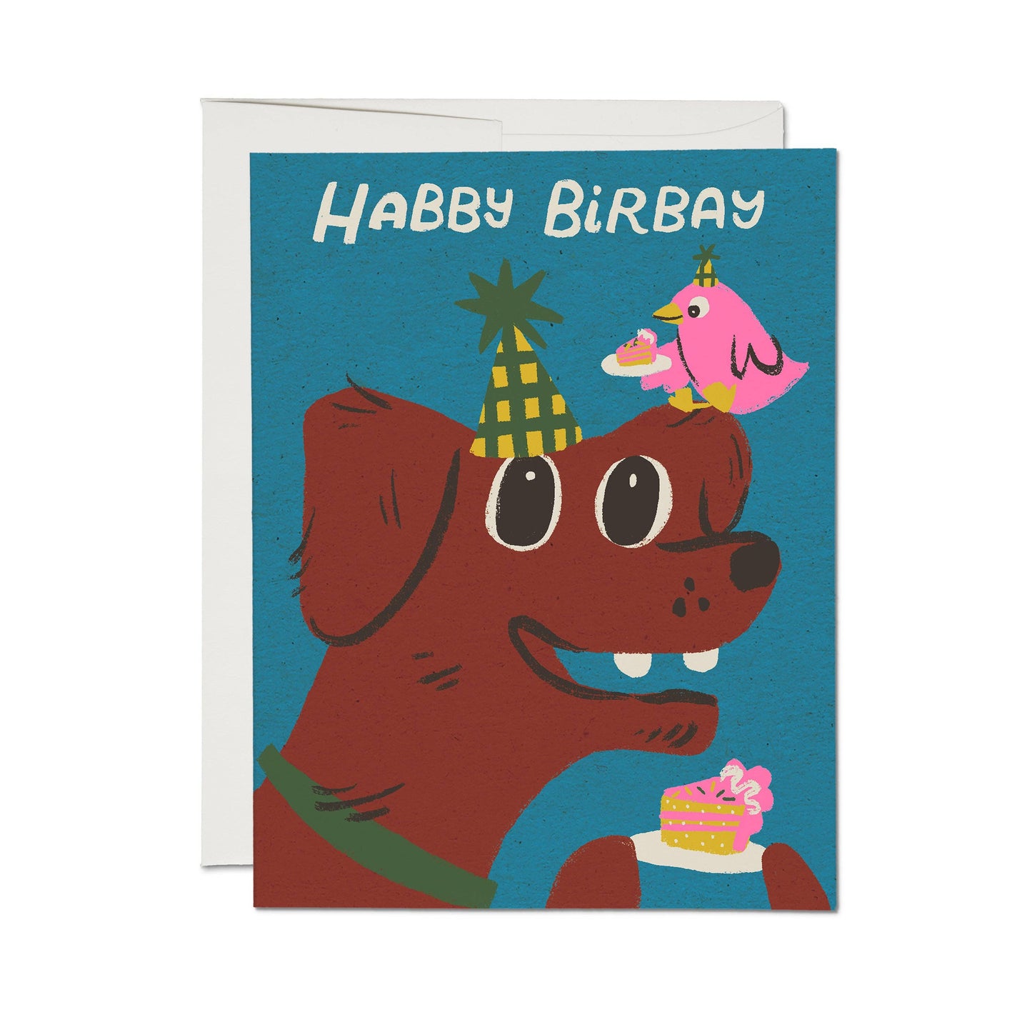 Habby Birbay greeting card: Single