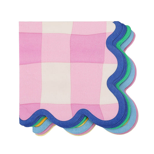 Colowave Gingham Cocktail Napkin (20 ct)