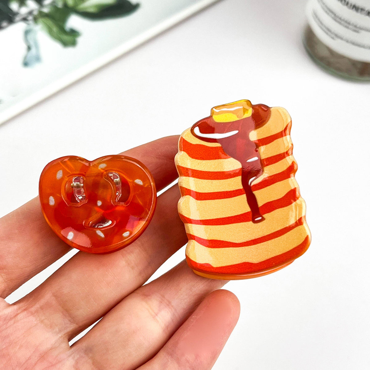 Mini Coffee Muffin Print Claw Clip – Summer Gift: Coffee