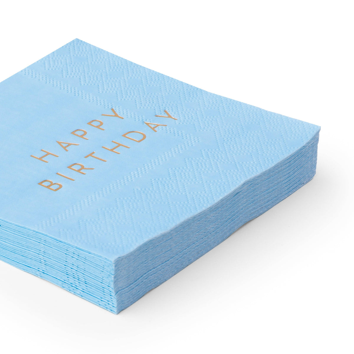 SKY BLUE SIGNATURE HAPPY BIRTHDAY COCKTAIL NAPKINS