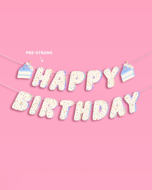 Sprinkles Birthday Banner