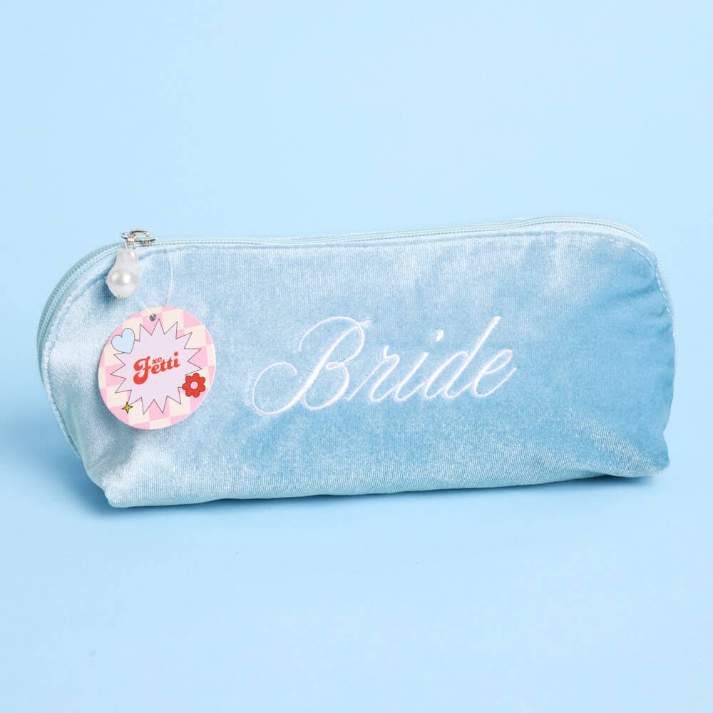 Bride Velvet Cosmetic Bag | bridal shower gift