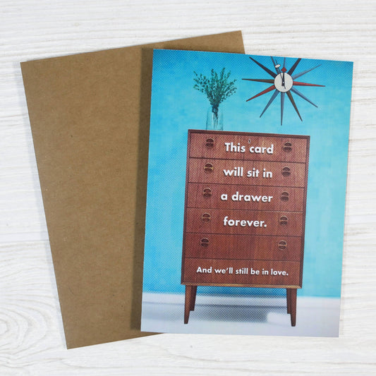 Anniversary Card - Forever Love Drawer Edition