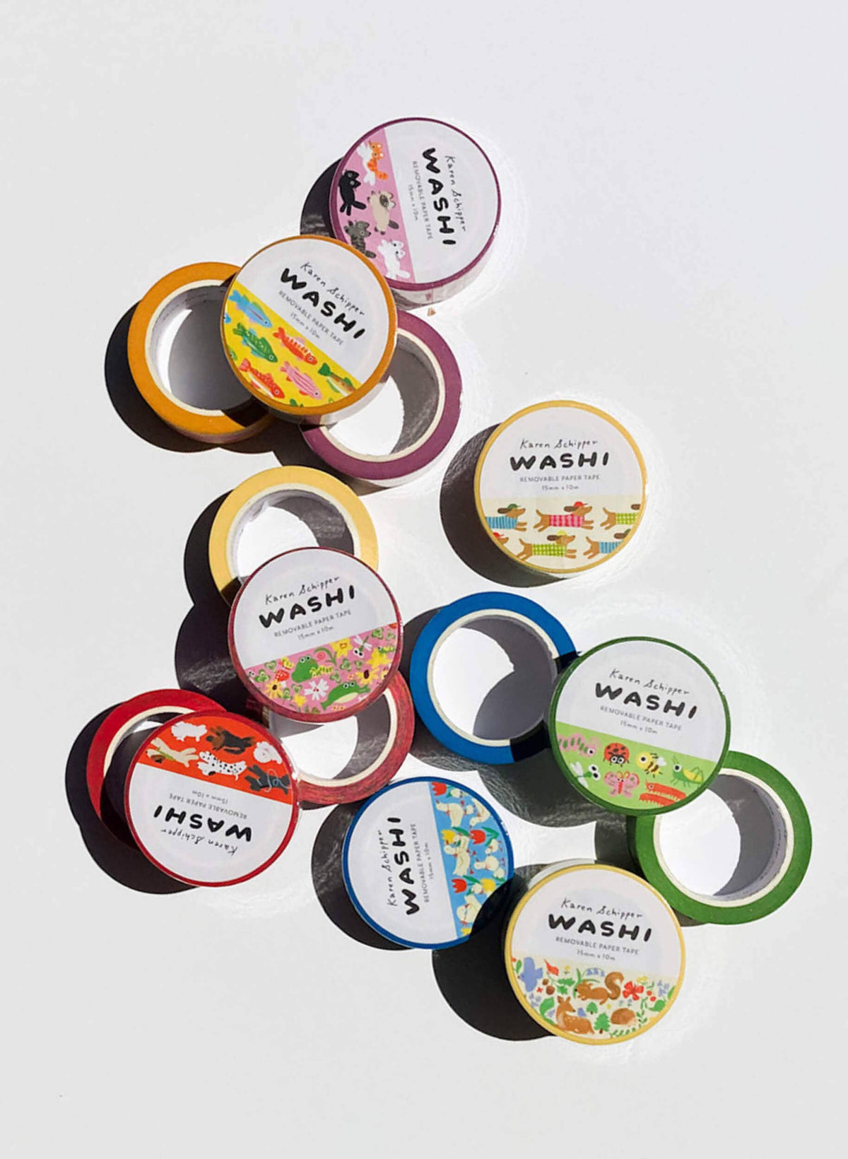 Duck & Tulip Washi Tape – Cute Animals Planner Tape