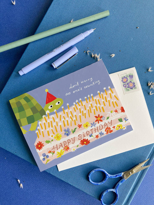Turtle Birthday – Funny Animal Birthday Card