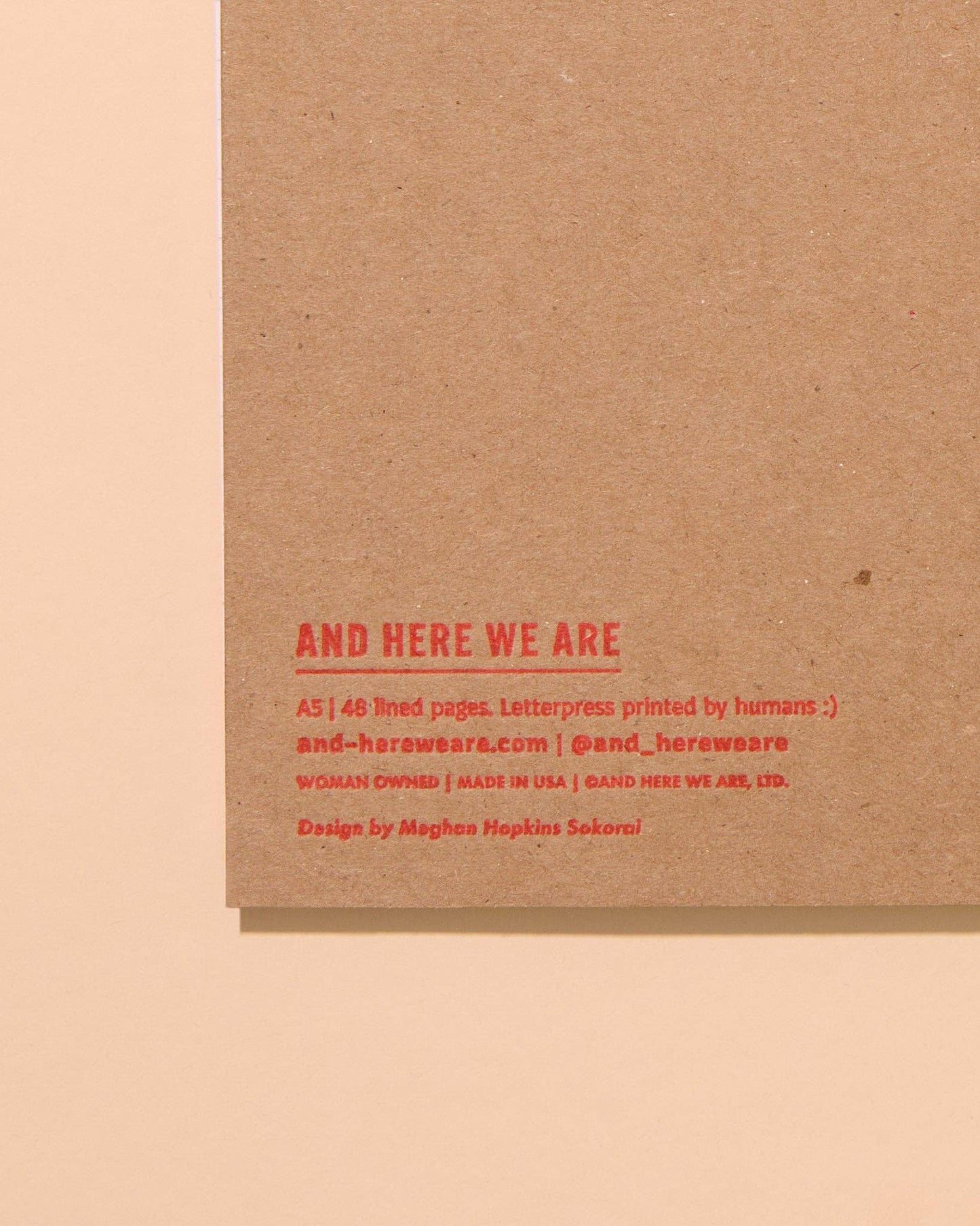 Letterpress A5 Spiral Notebook—Hot Dogs (Modern, Summer)