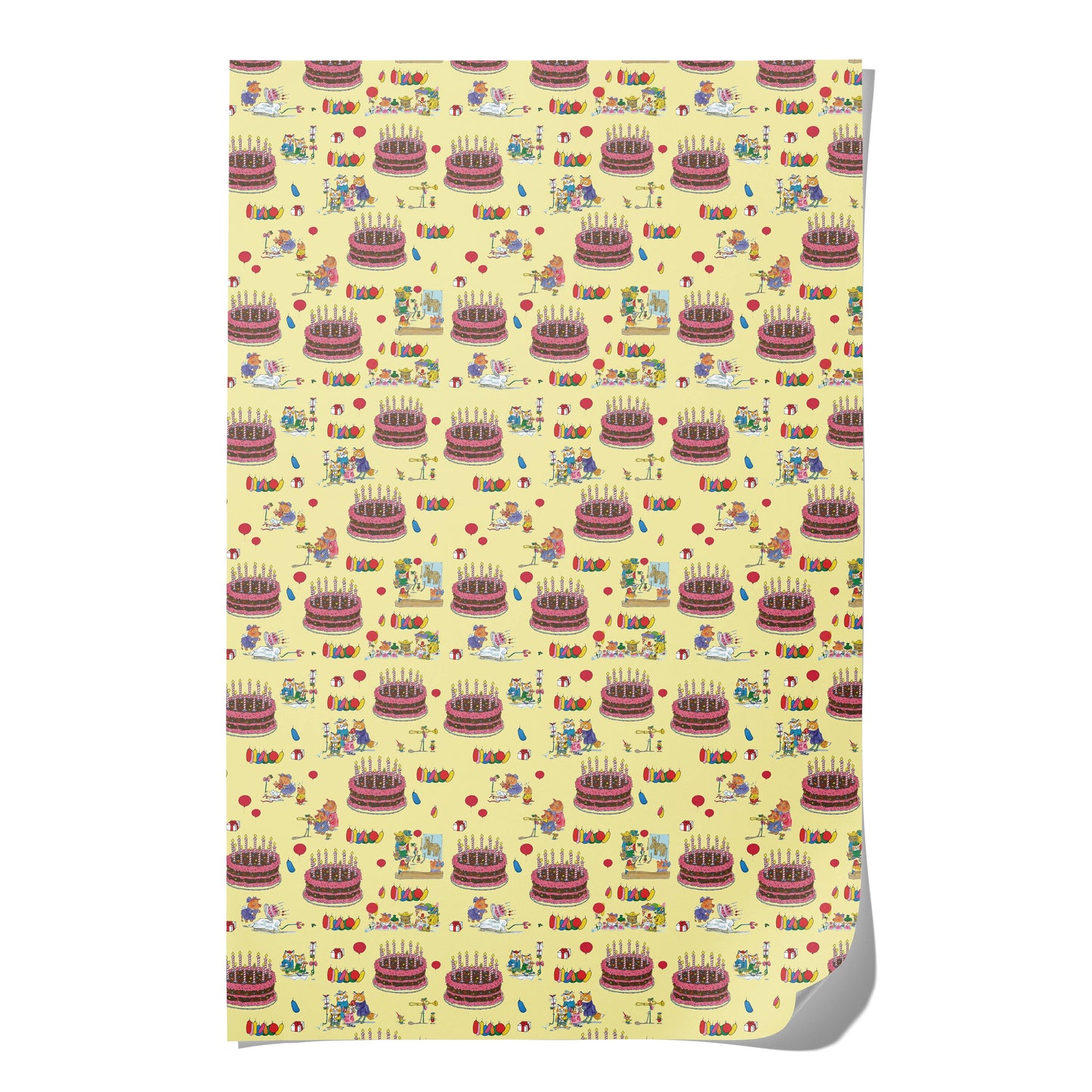 Richard Scarry Dolly Pig Birthday wrapping paper