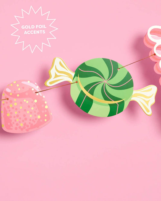 Xo, Fetti x ban.do Candy Banner | holiday garland, christmas
