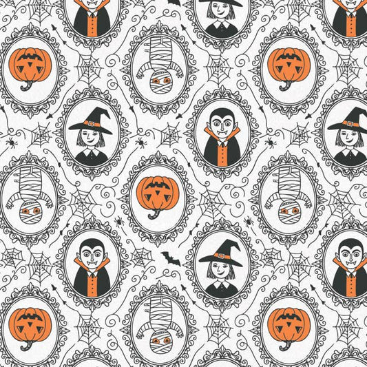 Special Occasion Printed Tissue Paper: Spooky Frames / 12 Pack