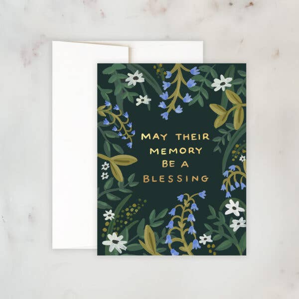 Sympathy Greeting Card | Memory Blessing