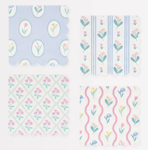 Bloomsbury Floral Pattern Small Napkins