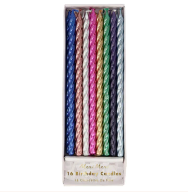 Multi Metallic Twisted Candles
