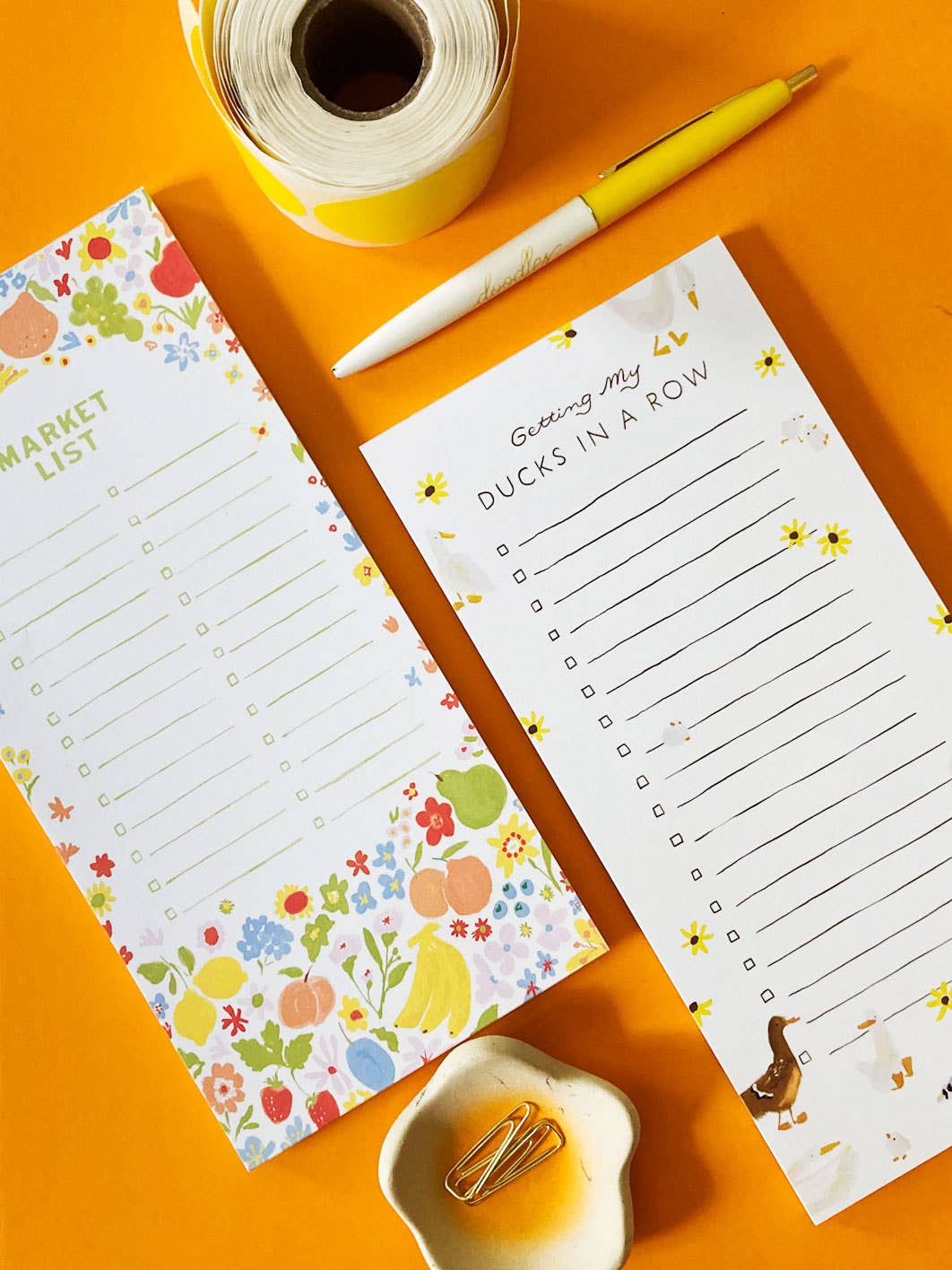 Ducks in a Row Listpad – Magnetic To Do List Pad