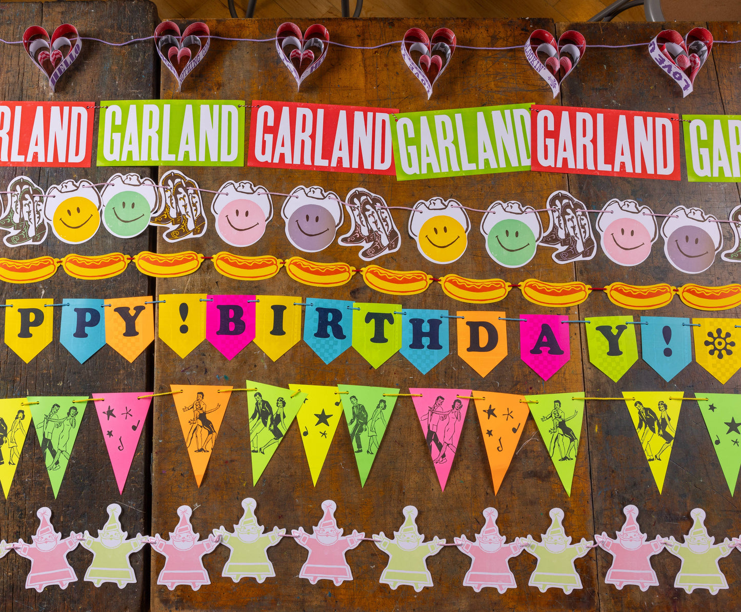 Small Hot Dog Garland