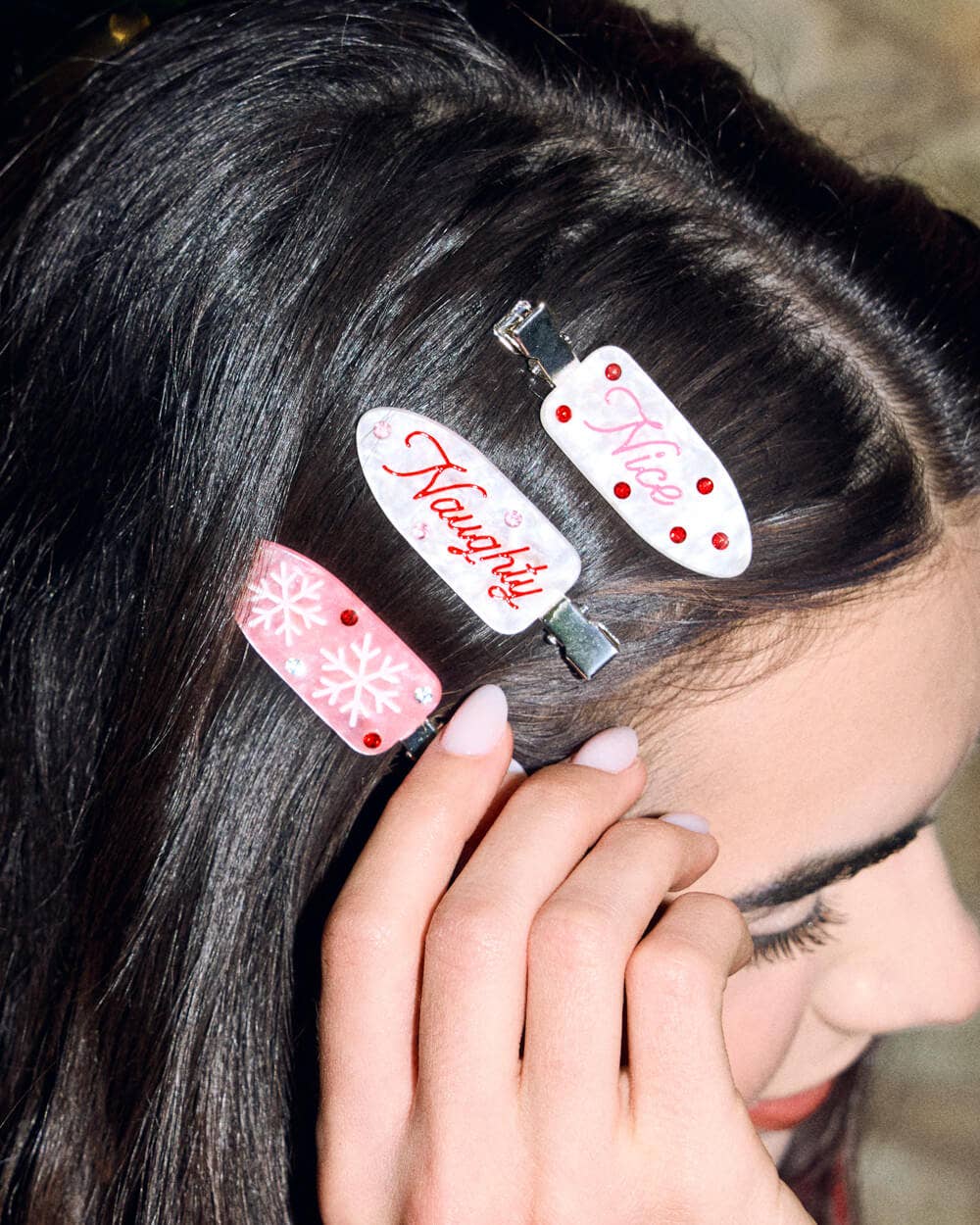 Christmas Hair Clips | holiday gifts, stocking stuffers