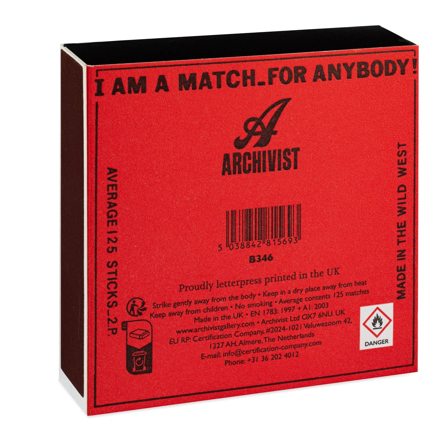 Cowgirl | Square - Safety Matches