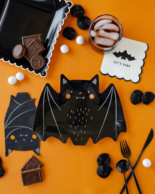 Freakin' Bats Let's Hang Paper Cocktail Napkin