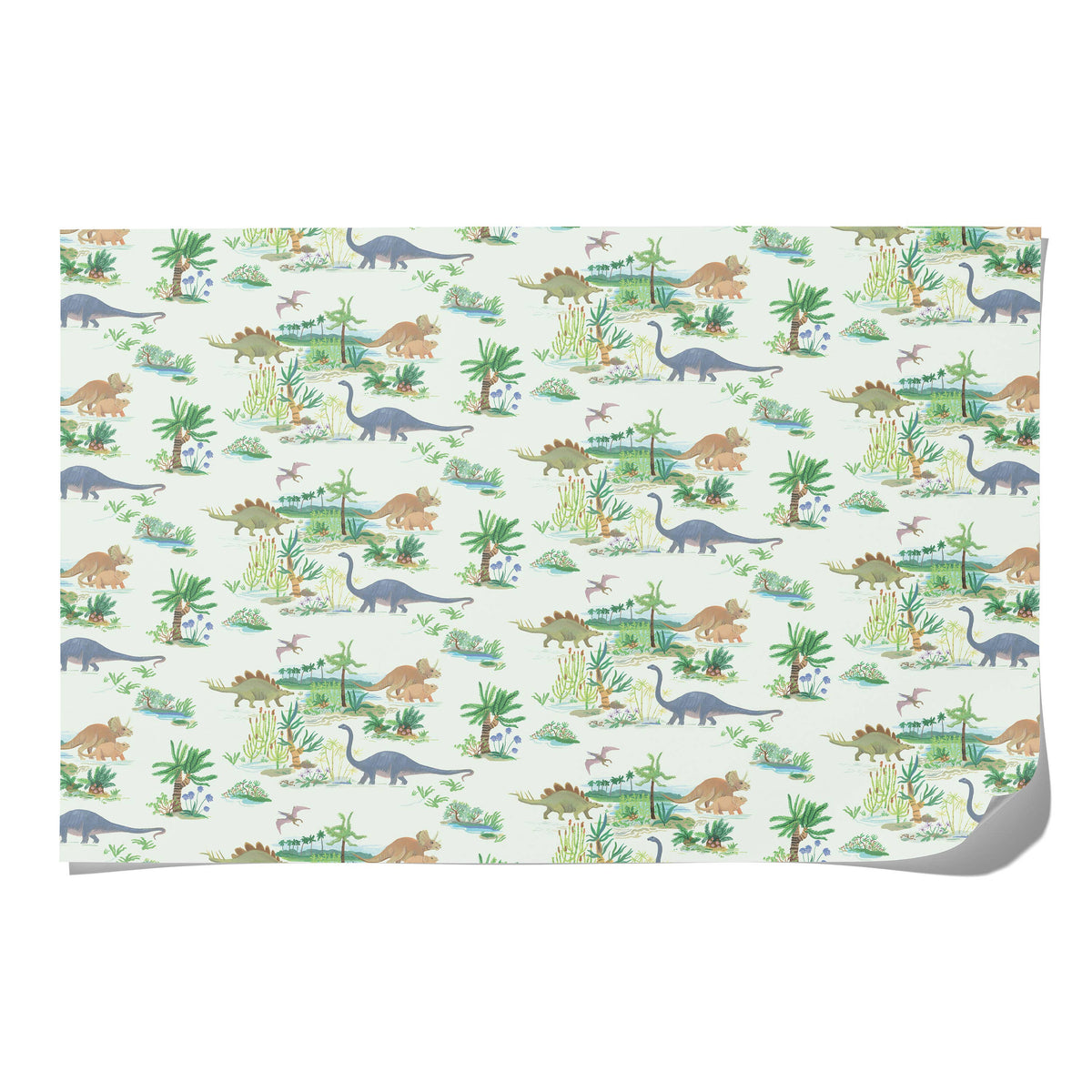 Dinosaurs wrapping paper: Flat sheets