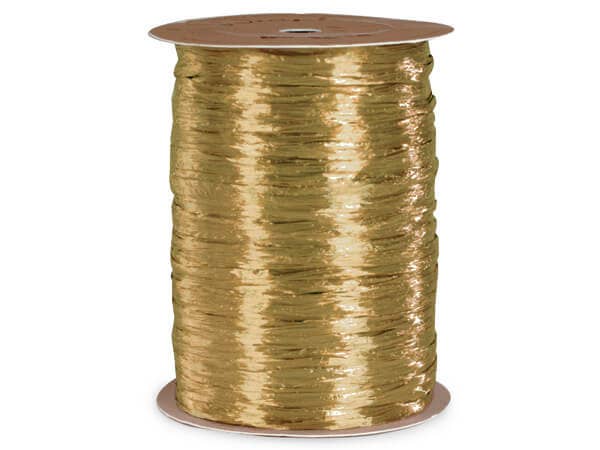 Pearlized Raffia Ribbon - Champagne Pearlized (100 yards)