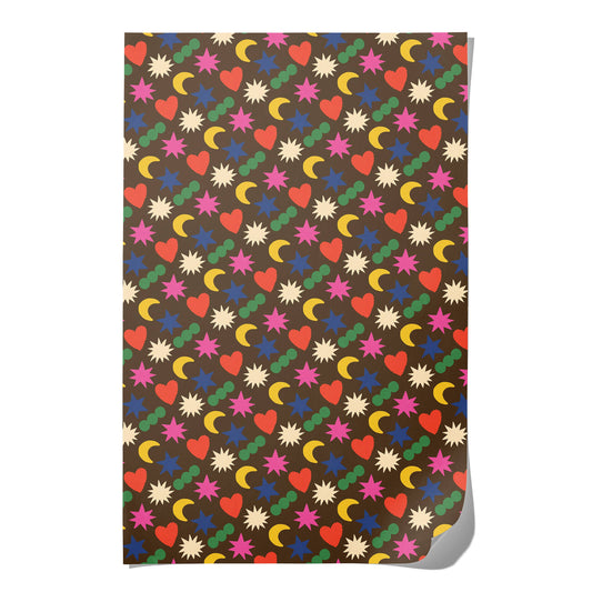 Rainbow Charms wrapping paper