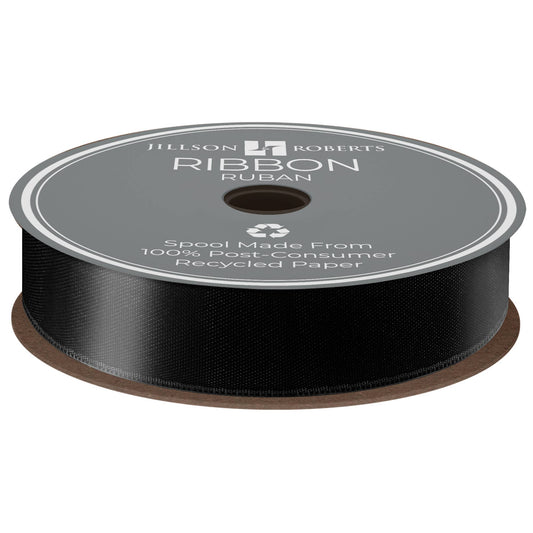 Black - Satin Ribbon – 7/8"