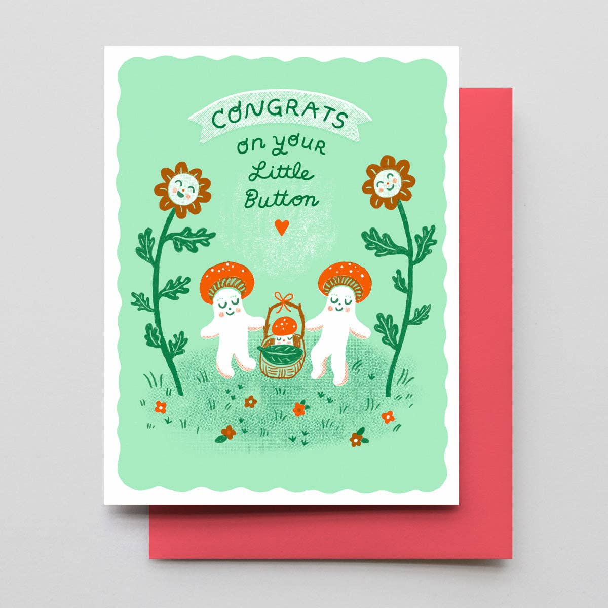 Shroom Button Baby: Single card