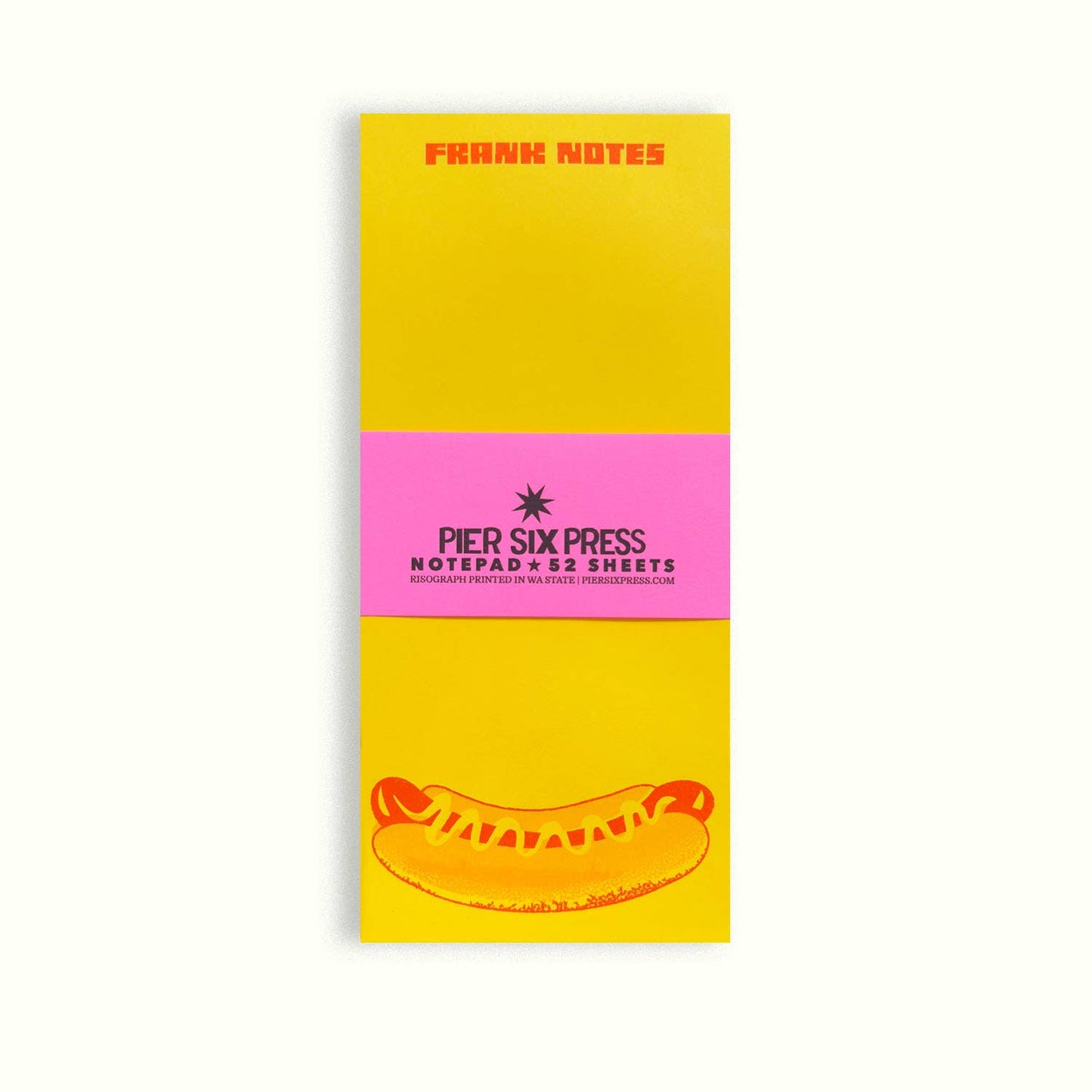 Frank Notes Hot Dog - Risograph 'Memo Maker' Notepad