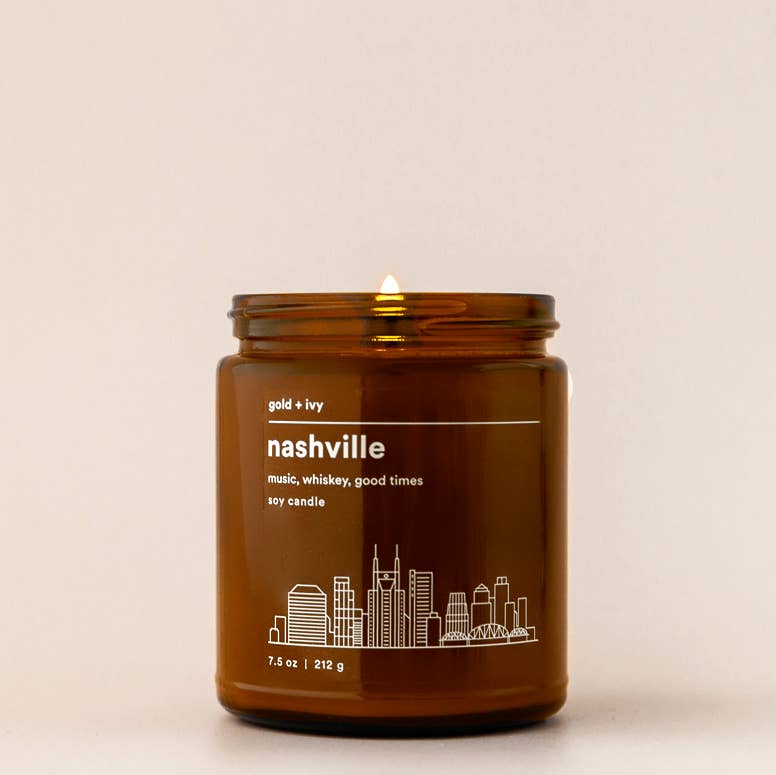 nashville soy candle - standard 7.5 oz.