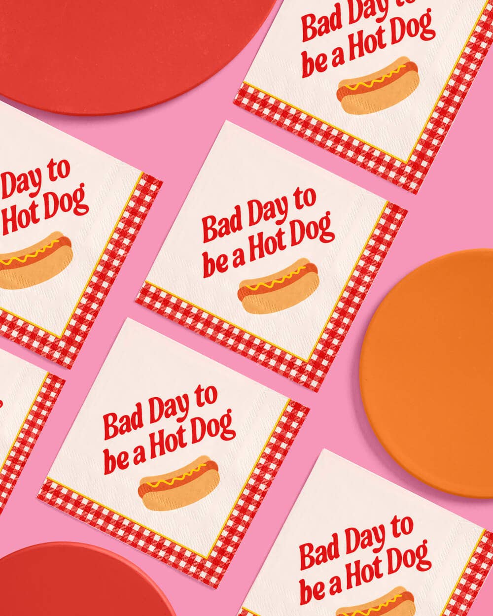 Hot Dog Napkins | BBQ, cookout, picnic, July 4th