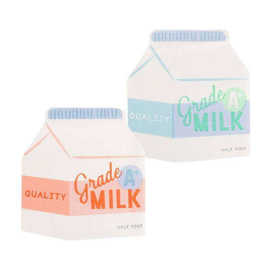 Milk Carton Cocktail Napkin Set