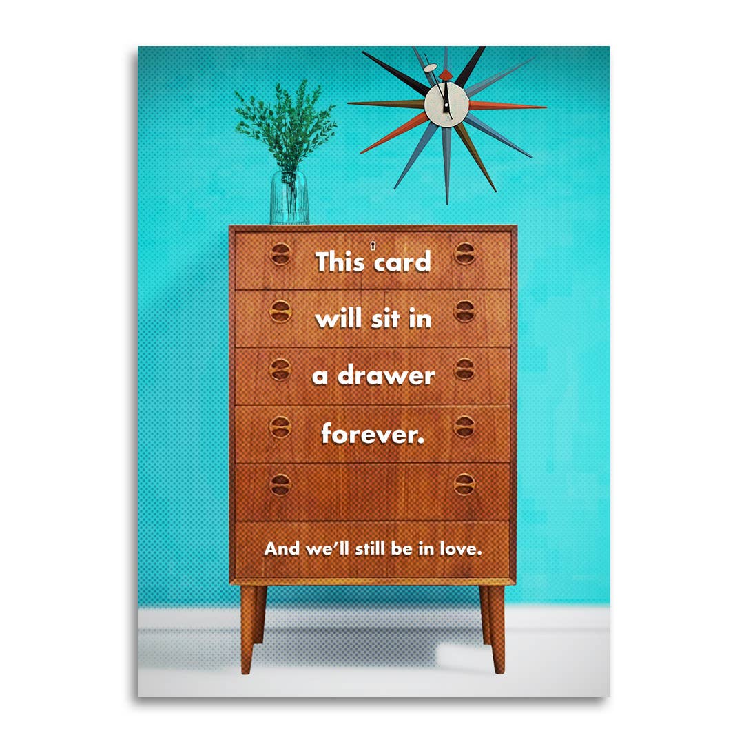 Anniversary Card - Forever Love Drawer Edition