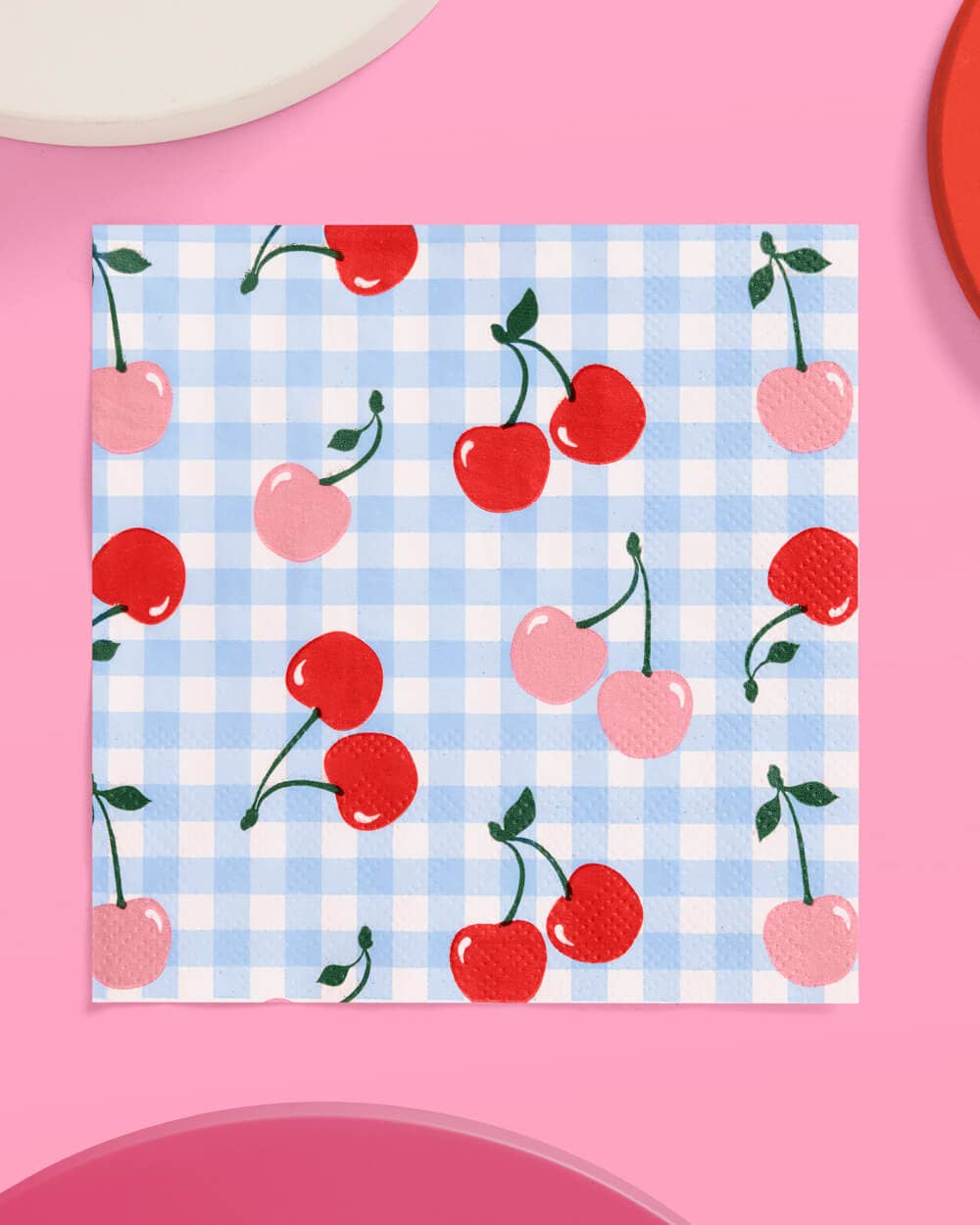 Cherry Napkins | red cherry party coquette summer girly