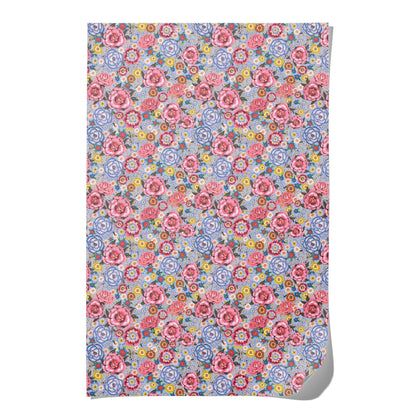 Blue Rose wrapping paper