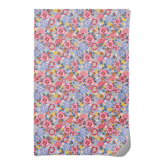 Blue Rose wrapping paper