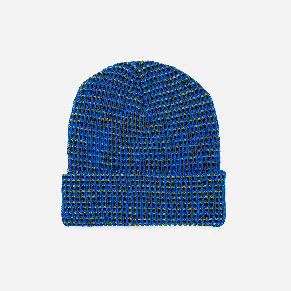 Simple Grid Knit Beanie: Fuchsia
