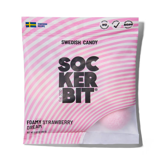 Foamy Strawberry Dream Swedish Candy Bag 2.8oz