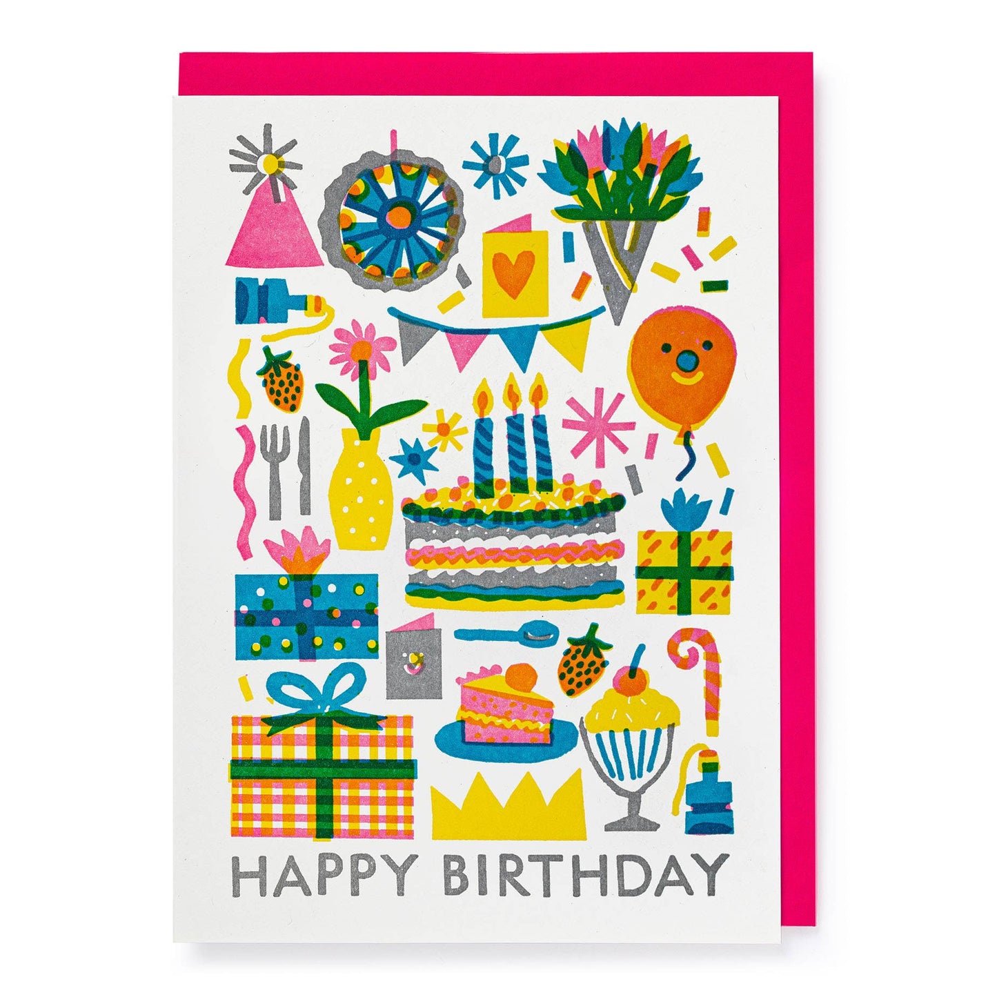 Birthday by The Printed Peanut | Blank - Greeting Card