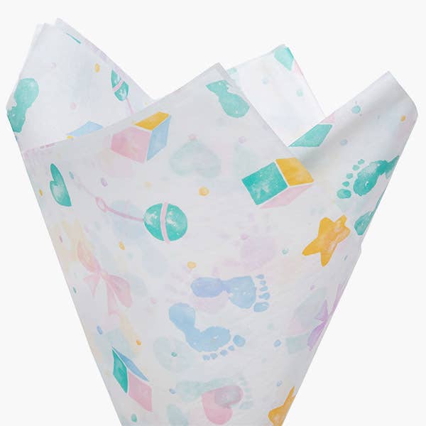 Special Occasion Printed Tissue Paper: Birthday Icons / 120 Pack