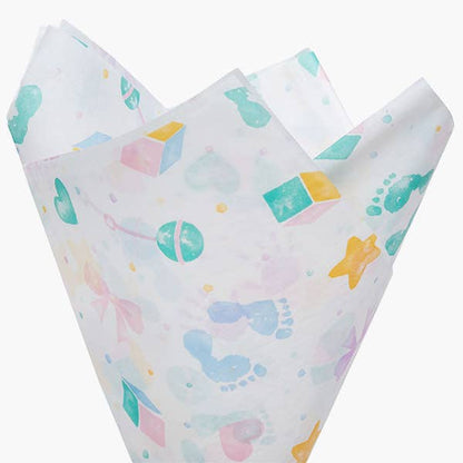 Special Occasion Printed Tissue Paper: Birthday Icons / 120 Pack