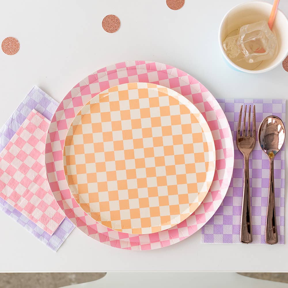 Check It! Dinner Plates - 8 Pk. - 11 Color Options: Dazzling Diamond