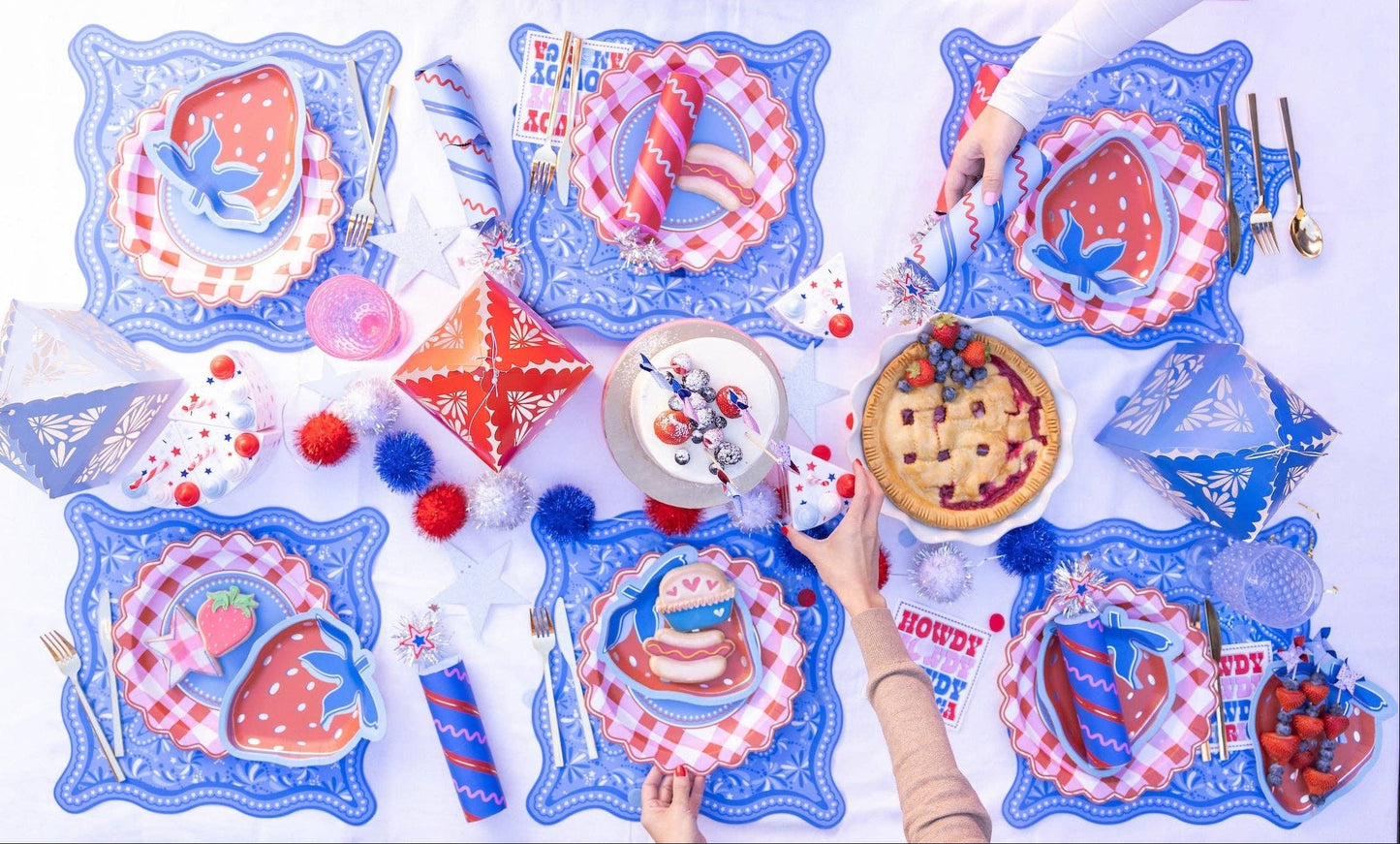 Picnic Perfect Gingham Dinner Plates (10 ct)