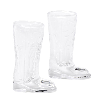 Cowboy Boot Shot Glasses, Set Of 2