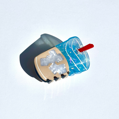 Iced Coffee Hair Claw