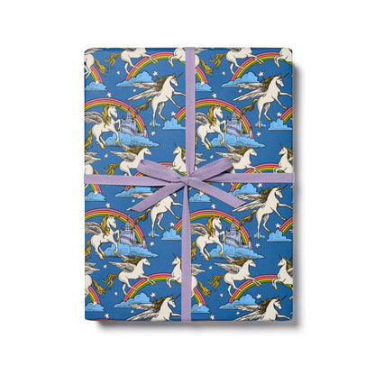 Unicorn Queen wrapping paper: Single