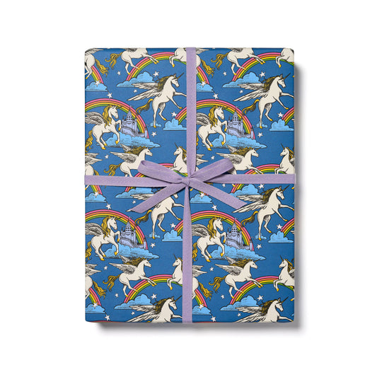 Unicorn Queen wrapping paper: Single