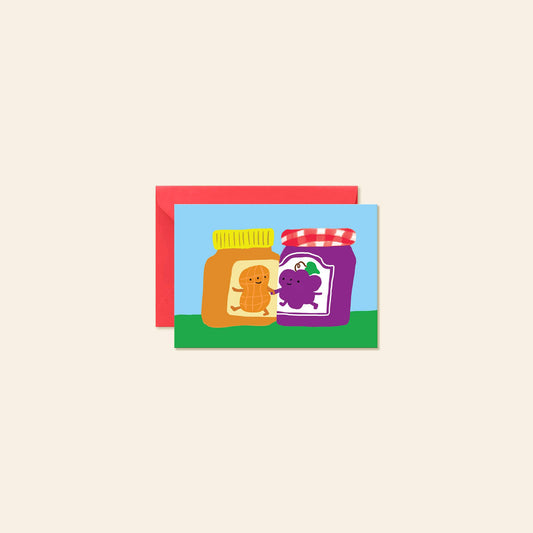 Peanut Butter Jelly – Lunchbox Valentine Mini Note Card