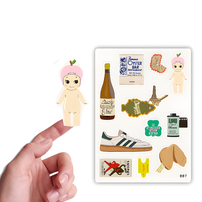 Trinkets: Travel Treasures Sticker Sheet – Journaling Sheets