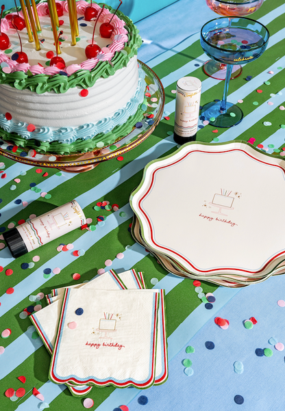 Happy Birthday Party Plate